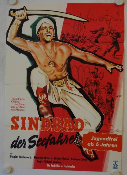 Sinbad the Sailor re-release german movie poster
